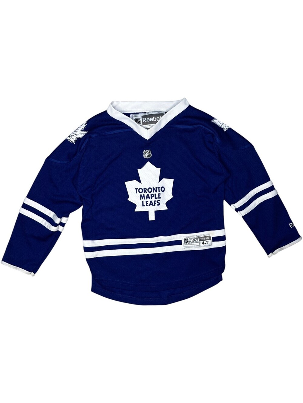 Reebok Toronto Maple Leafs Kids' Hockey Jersey Blue White Size 4-7